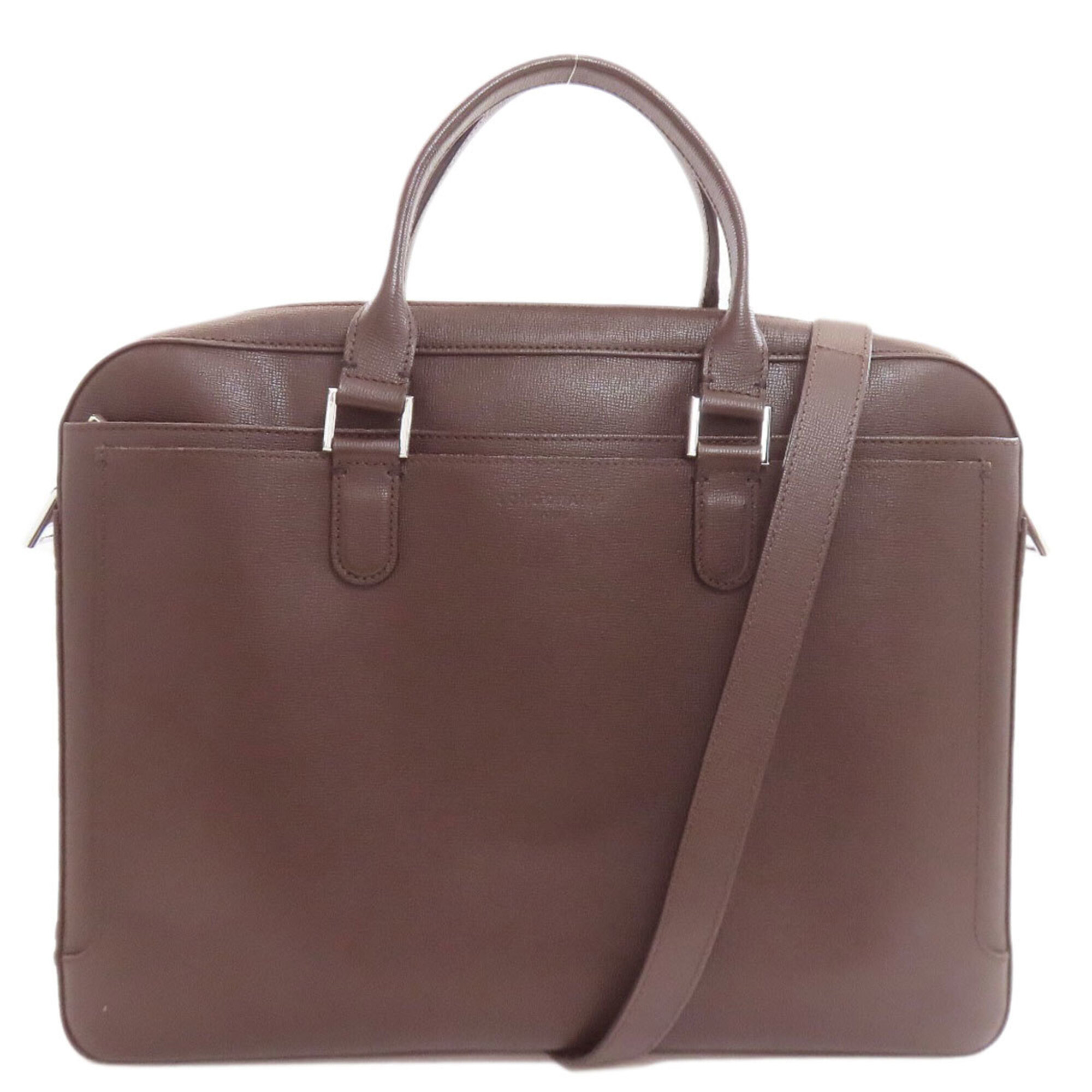 Longchamp 2-Way Business Bag, Leather, Men's